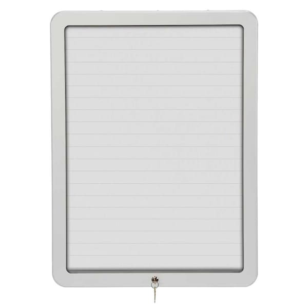United Visual Products Sliding Door Wood Corkboard, 48"x36", Ligh, UV9003OCS-LTOAK-PEARL UV9003OCS-LTOAK-PEARL - main